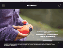 Tablet Screenshot of bose.it