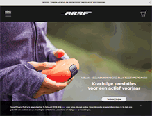 Tablet Screenshot of bose.nl