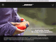 Tablet Screenshot of bose.de