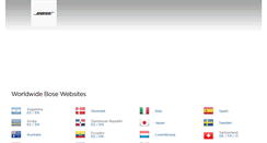 Desktop Screenshot of global.bose.com