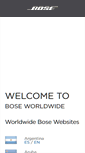 Mobile Screenshot of global.bose.com