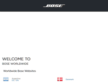 Tablet Screenshot of global.bose.com