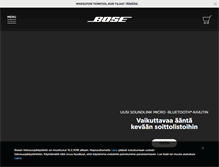 Tablet Screenshot of bose.fi