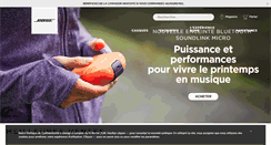 Desktop Screenshot of bose.fr