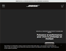 Tablet Screenshot of bose.fr