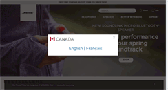 Desktop Screenshot of bose.ca