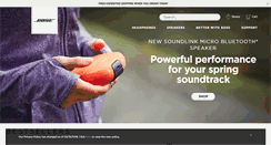 Desktop Screenshot of bose.com