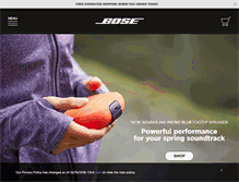 Tablet Screenshot of bose.com