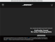 Tablet Screenshot of bose.ch